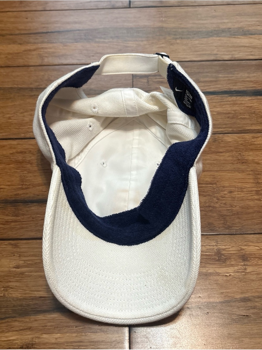 Nike Heritage86 Court Logo Tennis Hat Cap Pique Adjustable White DJ6147-102 Rare - Picture 9 of 10